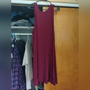 🎁Maroon Racerback Swing Tank Dress🎁